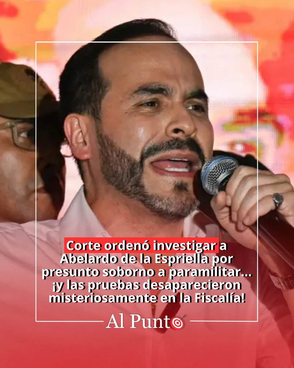 #AlPunto 🎯 Corte ordenó investigar a Abelardo de la Espriella por presunto soborno a paramilitar… ¡y las pruebas desaparecieron misteriosamente en la Fiscalía! ⤵️
alpunto.com.co/corte-ordeno-i…