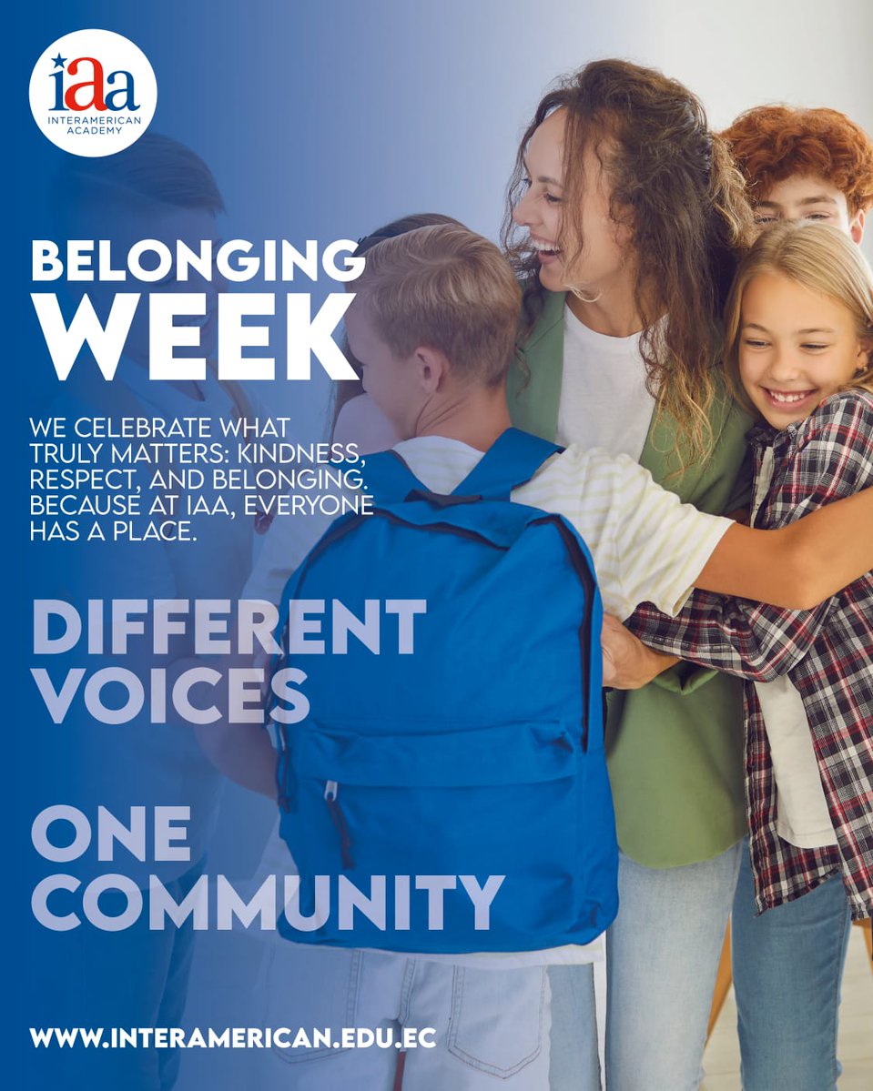 Today we begin more than a themed week, we celebrate connection. 💙✨

Belonging Week is about ensuring every student feels seen, valued, and empowered to be their true self. 

#BelongingWeek #IAAFamily #GoSharks 🦈