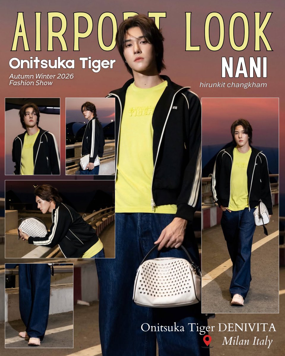 airport look นานิมิลานรอบนี้เท่มาก ๆ รอให้กำลังใจนานิกับ onitsuka tiger แล้วน๊า✈️ 🐯

NANI READY FOR MILAN MFW26

꒰ #OnitsukaTigerAW26 #OnitsukaTiger
#hirunkit_ #MilanFashionWeek ꒱