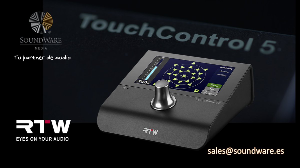 Soundwaremedia's tweet image. 🎛️ RTW TouchControl 5 – Control total, precisión absoluta.
La solución ideal para estudios, unidades móviles y centros de emisión que necesitan control intuitivo y máxima fiabilidad 🚀.
soundware.es/rtw/

#AudioProfesional #RTW #AoIP #Monitorización #SoundwareMedia