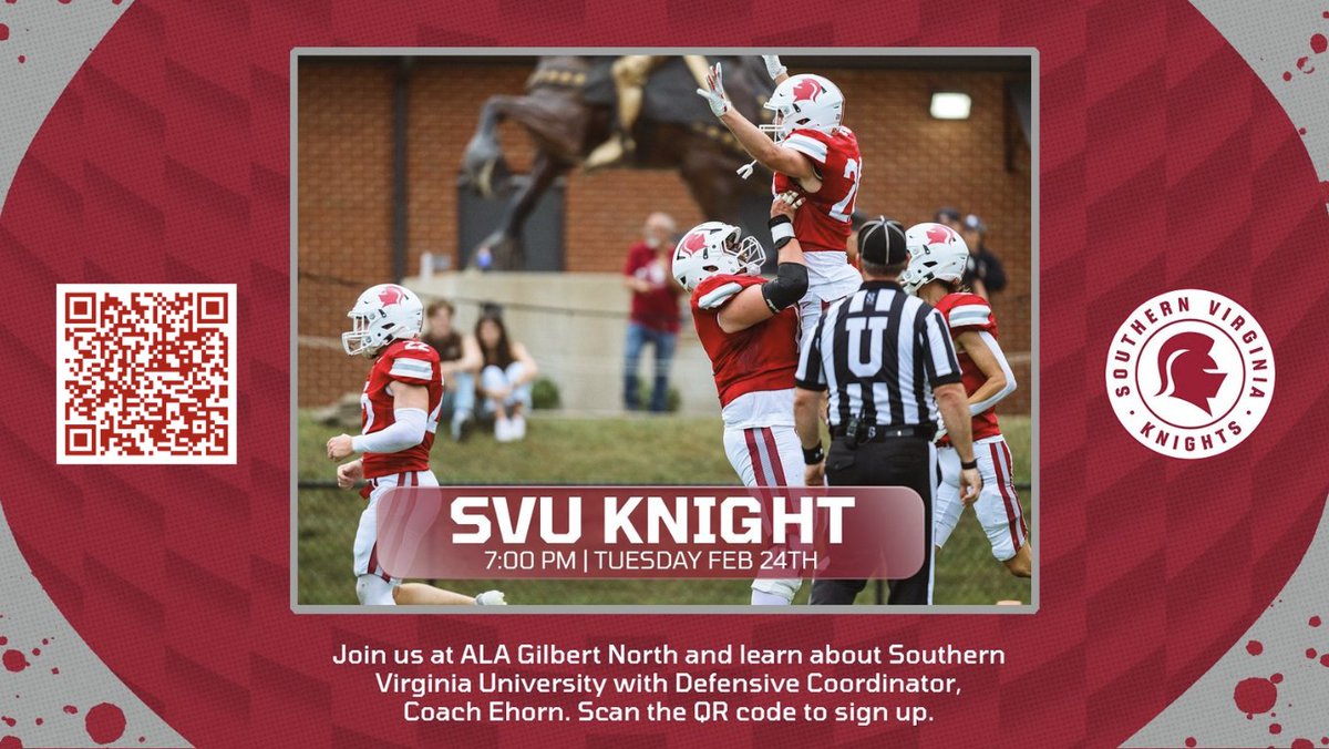 🚨 Arizona Recruits! 🚨 

All '26's still looking for a HOME &amp; Future '27 Knights! 

JOIN US Tuesday night - 7:00 PM at ALA Gilbert North!

Bring a parent or a teammate and we will see you tomorrow!!

KnightsUP ⚔️