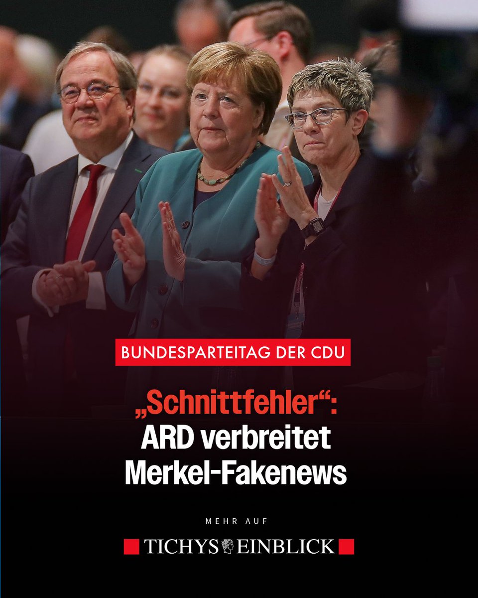 ARD und ZDF lügen mit Bildern: Merkel wird applaudierend gezeigt, wo sie gar nicht war. Nur Tage, nachdem im ZDF KI-Fakes verbreitet wurden.
tichyseinblick.de/daili-es-senti…