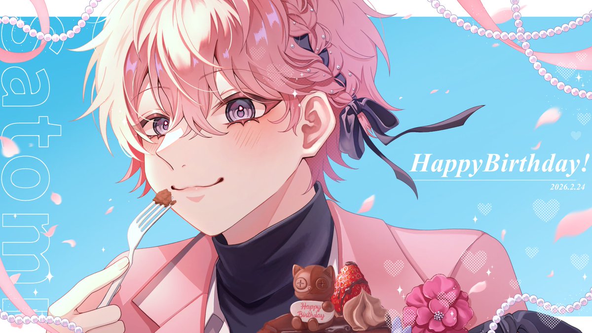 🐱𝐇𝐚𝐩𝐩𝐲  𝐁𝐢𝐫𝐭𝐡𝐝𝐚𝐲  𝐒𝐚𝐭𝐨𝐦𝐢🎀*॰ॱ
                                        𝟐𝟎𝟐𝟔.𝟐.𝟐𝟒

貴方の笑顔が世界で1番だいすきだよ💐
生まれてきてくれてありがとう。
❥︎#さとみくん誕生祭2026
❥︎#さとみくん #さとみギャラリー