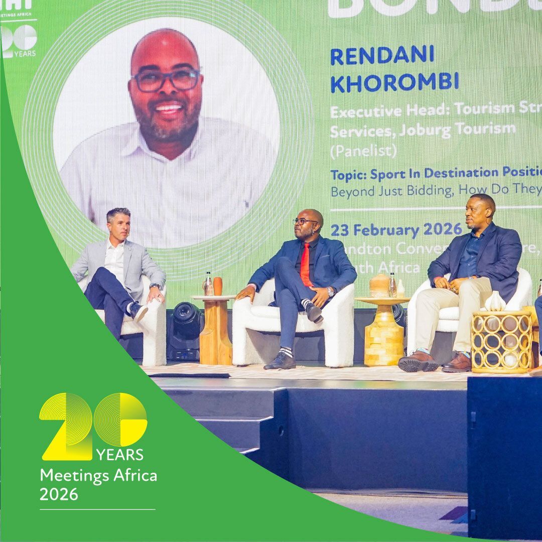 SA_NCB's tweet photo. Rendani Khorombi, Executive Head: Tourism Strategic Services at Joburg Tourism , highlights Joburg’s readiness to host the 20th anniversary of #MeetingsAfrica2026.
"With strong partnerships, a thriving SMME ecosystem, and world-class infrastructure, Johannesburg continues to prove it’s Africa’s gateway to global business. “
#MeetSouthAfrica #SouthAfricaAwaits #Welcome2Joburg #MeetingsAfrica2026