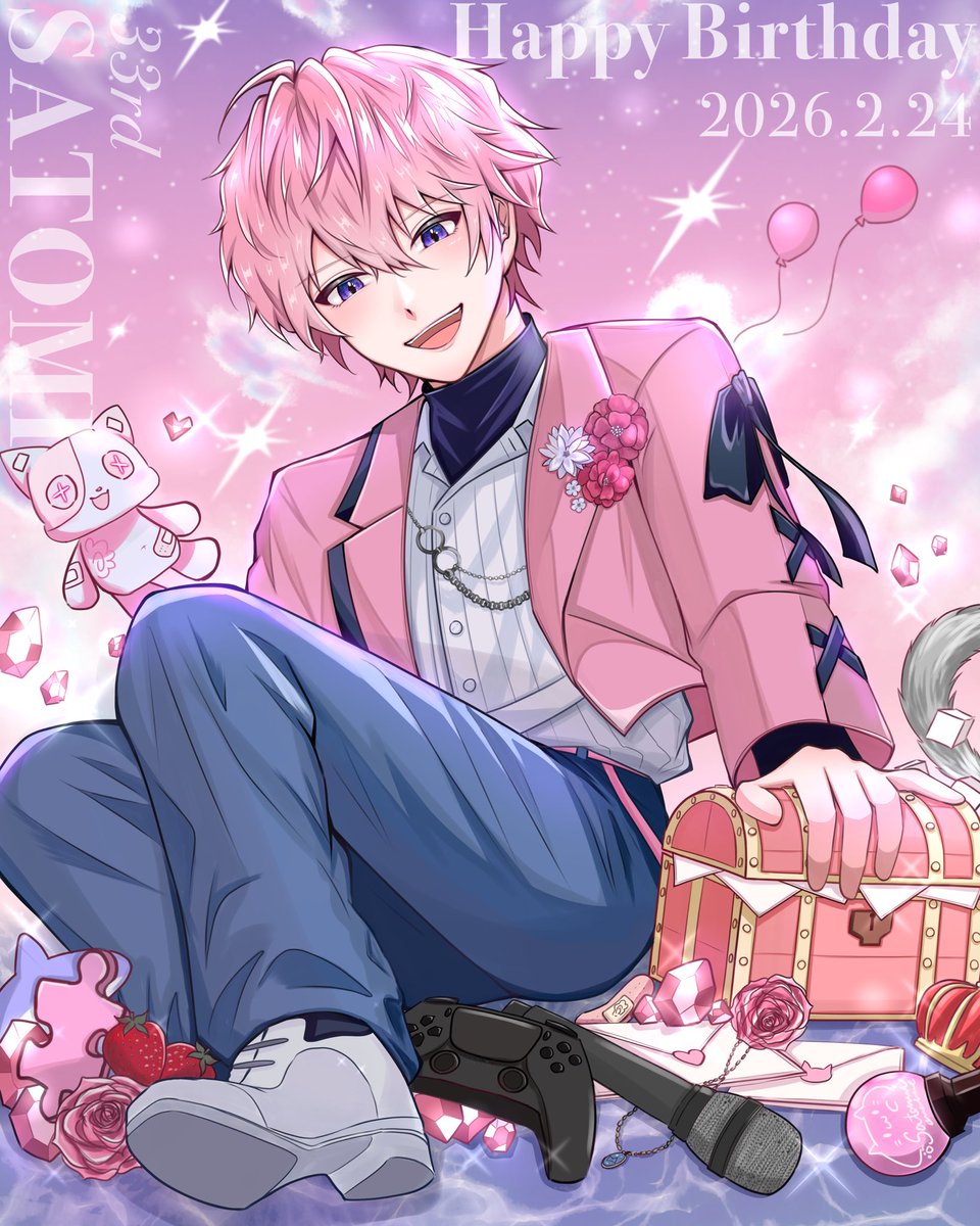さとみくんお誕生日おめでとうございます

全ての大切な思い出を宝箱に詰めていこう

ふとした時に一緒に開けて笑い合おう
側にいるよだいすきです🐱

#さとみくん誕生祭2026
#さとみギャラリー
#さとみくん