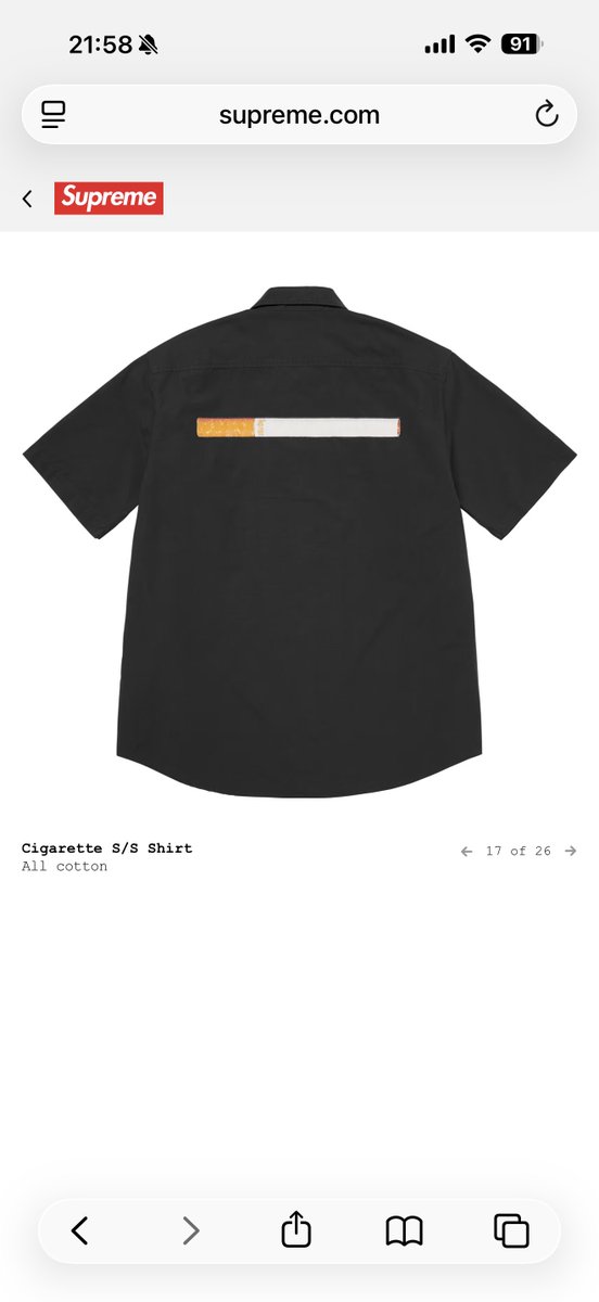 今期もワークシャツ欲しいです #Supreme #2026SS