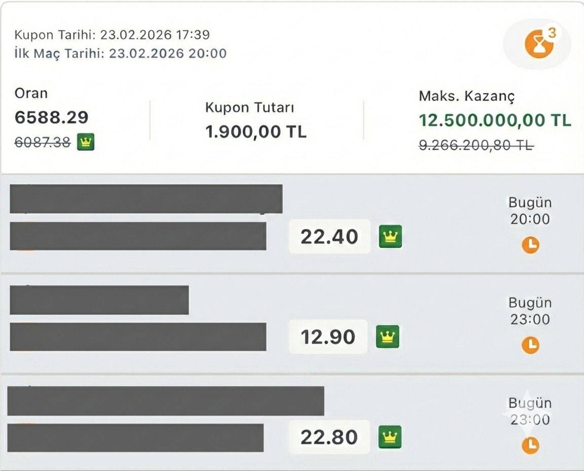 Yarın haberlerde 12.5 milyon kazanan adam diye boy boy fotoğraflarımız çıkarsa şaşırmayın. 50₺ de olsa atın. 
Sansür beğenip, yorum rt atanlar için kalkacak.