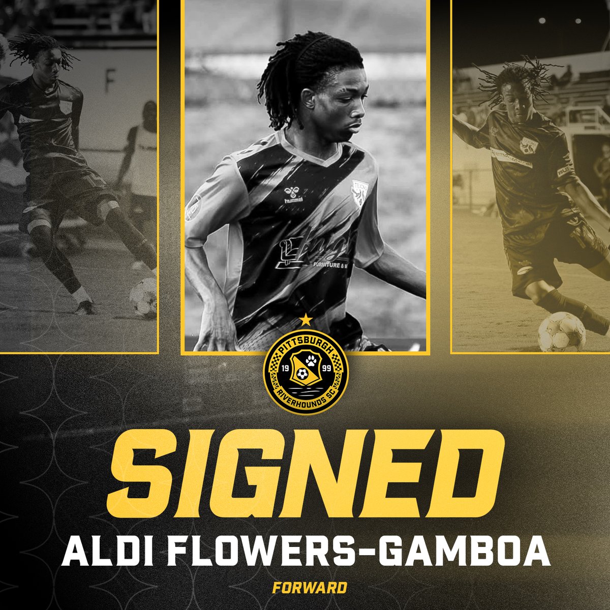 RiverhoundsSC's tweet photo. Aldi is coming back to the ‘burgh! 👊

We’re signing the 18-year-old Pittsburgh native to an academy contract for the 2026 season! 🔥

Read more here: https://t.co/Bz5wRm2PqT https://t.co/MNf94sBZvr