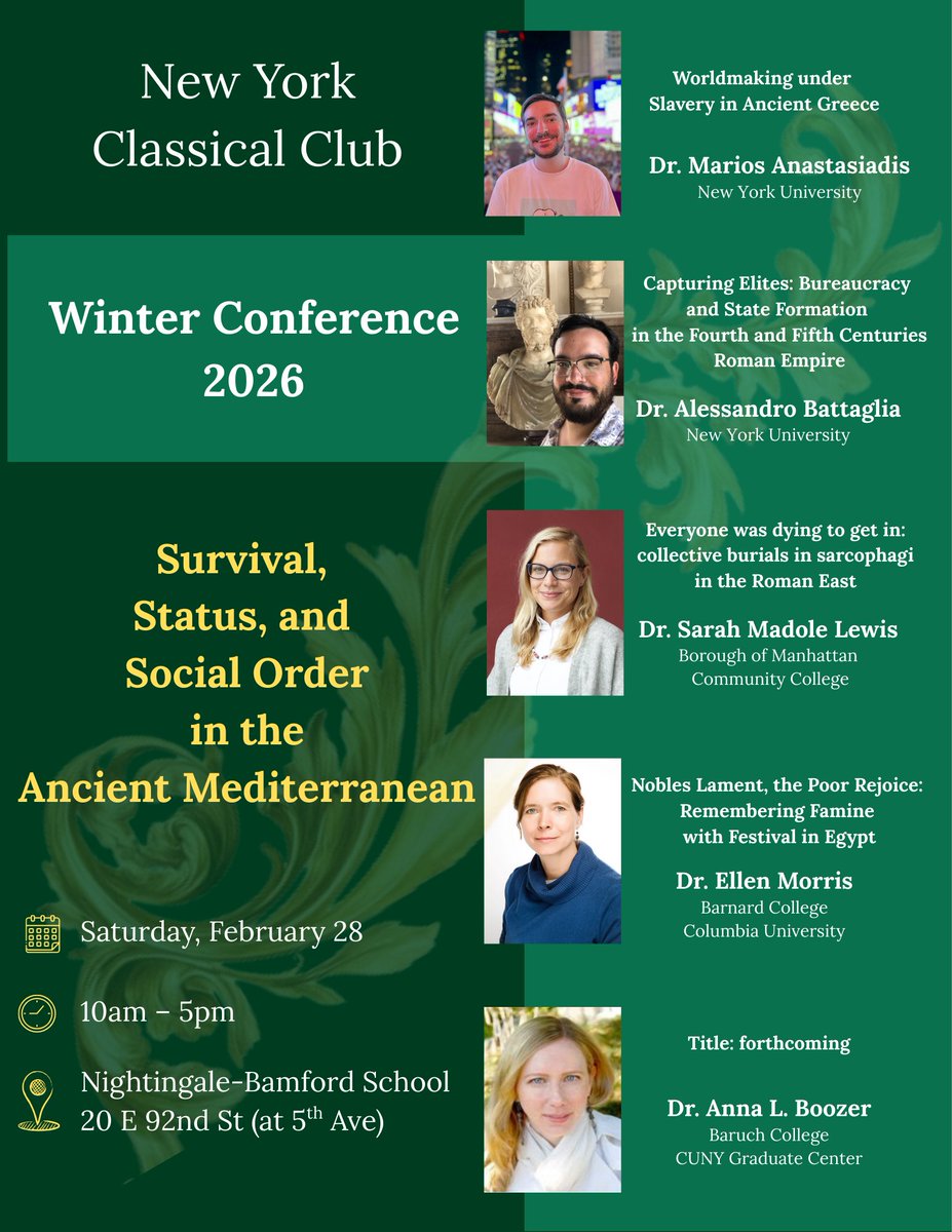 Classics at CUNY Grad Center tweet media