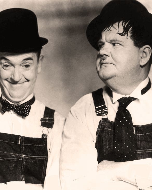 respectsapp's tweet photo. Respects to Stan Laurel, who died on this day (23rd February) in 1965. Instantly recognisable in his trademark hats and squiffy bow tie, Stan appeared in 107 movies, shorts and cameos with his comedy partner Oliver Hardy. RIP Stan 🤍 https://t.co/2CI4P7PFgG