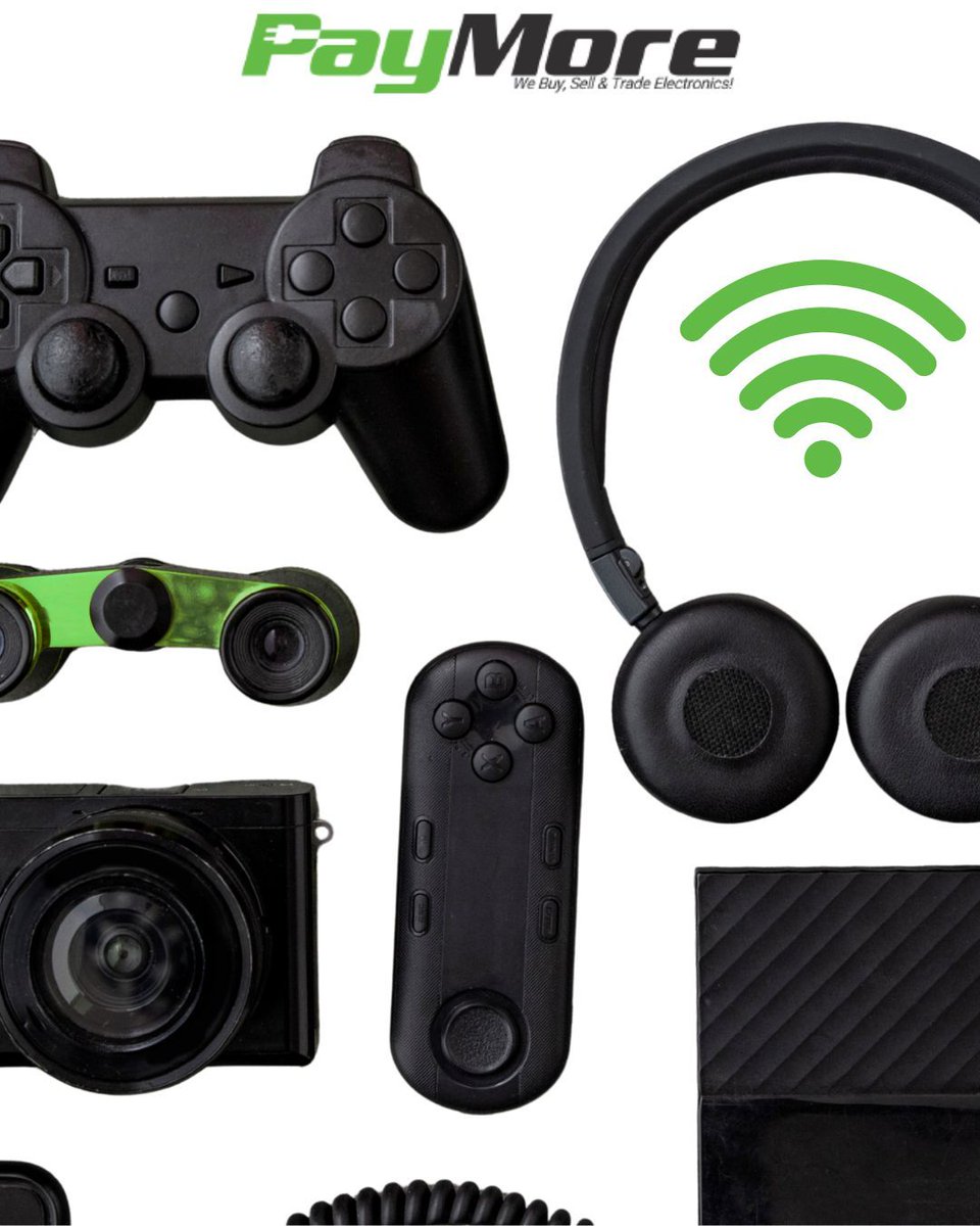 PAYMORESTORES's tweet photo. Controllers, cameras, headphones &amp; more 🎮📷🎧 
Your tech destination starts at PayMore💚 
#PayMore #PayMoreStores #TechDestination #Electronics #GamingGear #TechLife #Gadgets #Headphones #Cameras #Gaming #BuySellTrade #TechCommunity #EcoTech ♻️ https://t.co/CX42IOLOF3