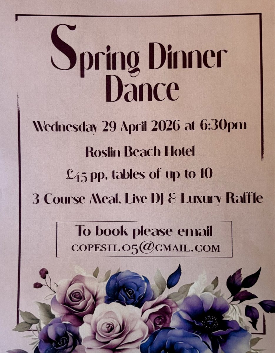 COPES19952078's tweet photo. Come along and join us……a beautiful venue, great food, good company and a bit of fundraising. What’s not to like? All are welcome. https://t.co/DVNtCvJHhk