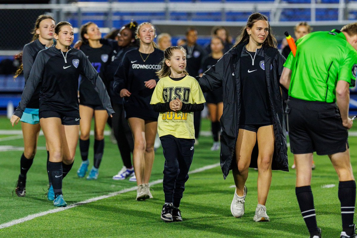 GTXEagleSoccer's tweet photo. 🎗️GISD GOES GOLD🎗️ Thank you to our survivor families for joining us Friday evening, especially honorary captains Elliott and Crawford! One community. One family.
.
.
|| #efnd #cancersucks🎗 #gisdgoesgold https://t.co/pYDPY2tiY1