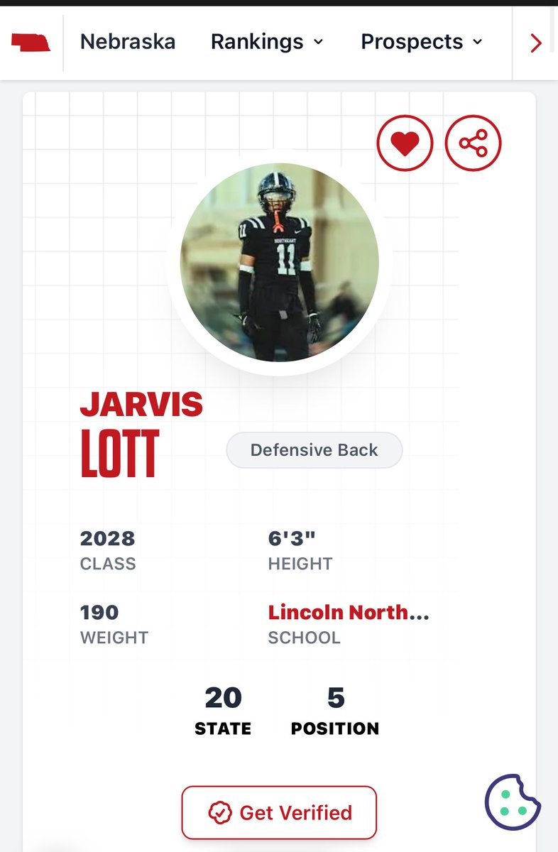 LottJarvis8's tweet photo. Wanted to thank you @PrepRedzoneNE for ranking me 20th in the state and 5 in position in Nebraska in the class of 2028 @PrepRedzoneNE @PlayBookAthlete @LNEfb @shaqboyd @Ellisspeedcoach https://t.co/wzPBVmaQaV