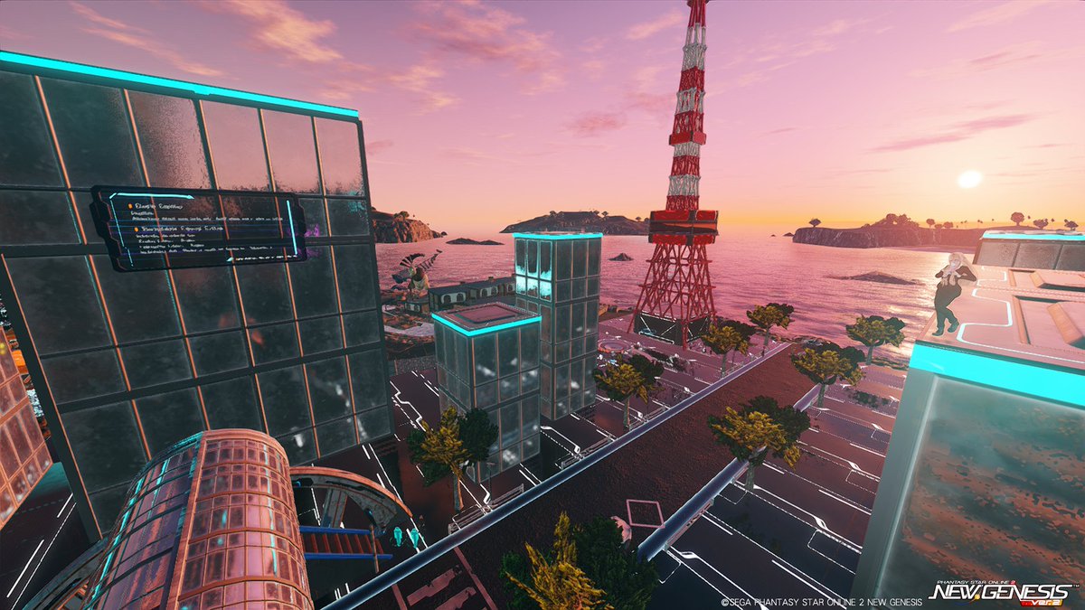CSがいつの間にかネオン東京になっててびびったよってSS
#PSO2NGS_SS #クリエイティブスペース