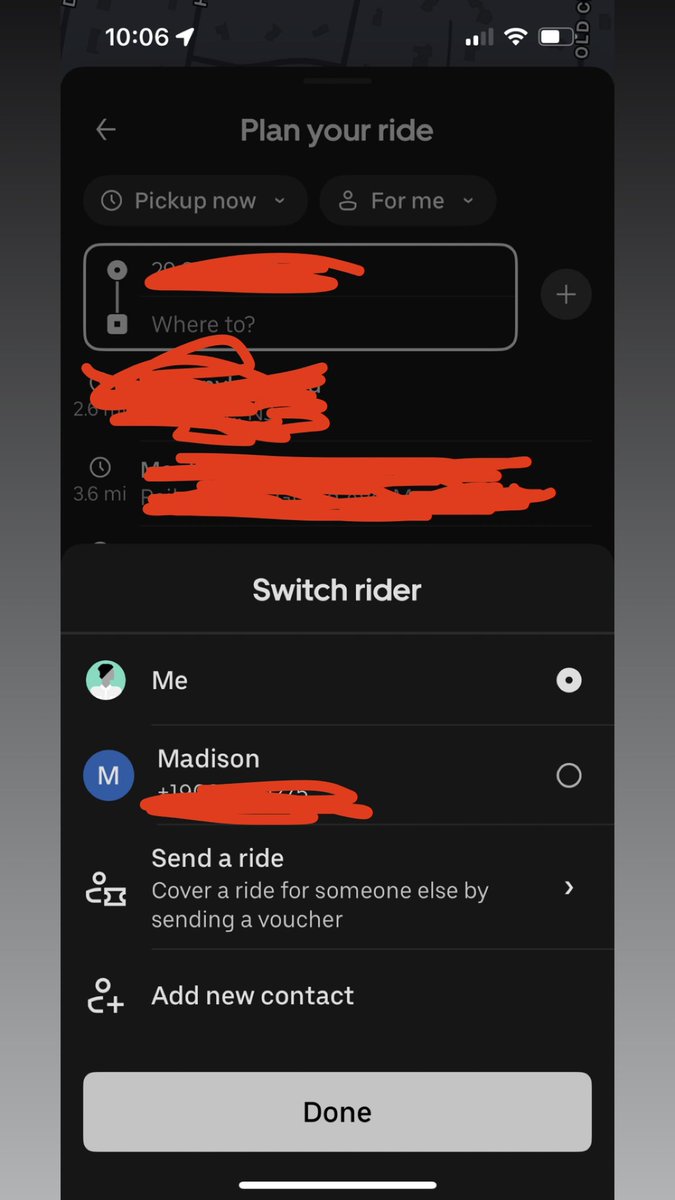 Hec_LeKirk's tweet photo. I have been trying to figure out how to remove this girl (called an uber for her one time) from my uber account for 7-8 months… today I finally gave up and started a new account #newera https://t.co/7q6IZoAHS6
