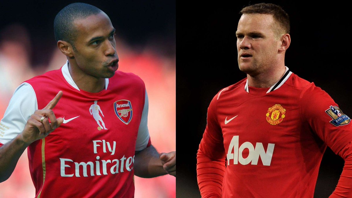 godwinehiz's tweet photo. Bias aside, who's the Greatest premier League player of all time?

❤️Like for Wayne Rooney 
🔄Retweet for Thierry Henry https://t.co/I8EYBlX997