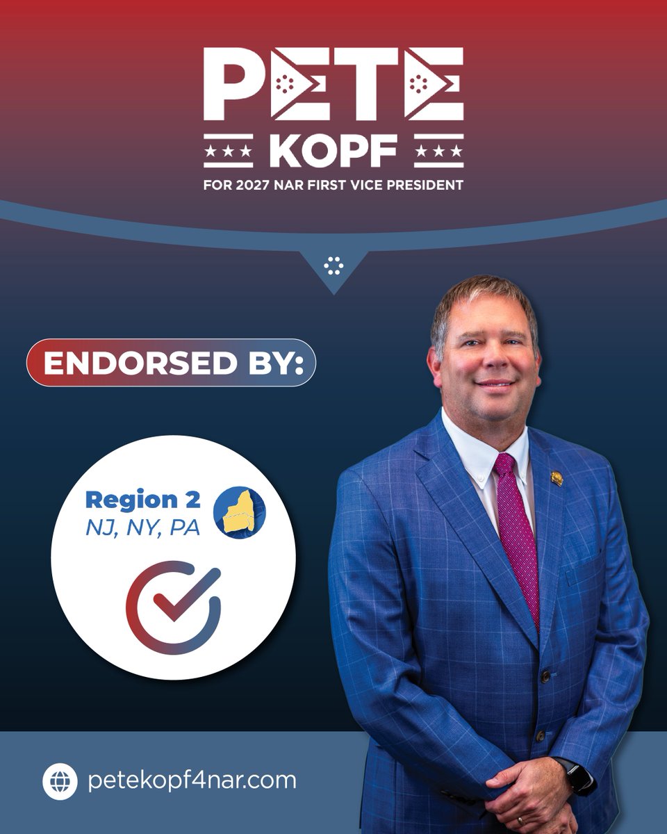 Pete4NAR's tweet photo. I am honored to receive the endorsement of Region 2. Thank you for your trust and support. #Pete4NAR #ForwardTogether https://t.co/dRdf3zeeAk
