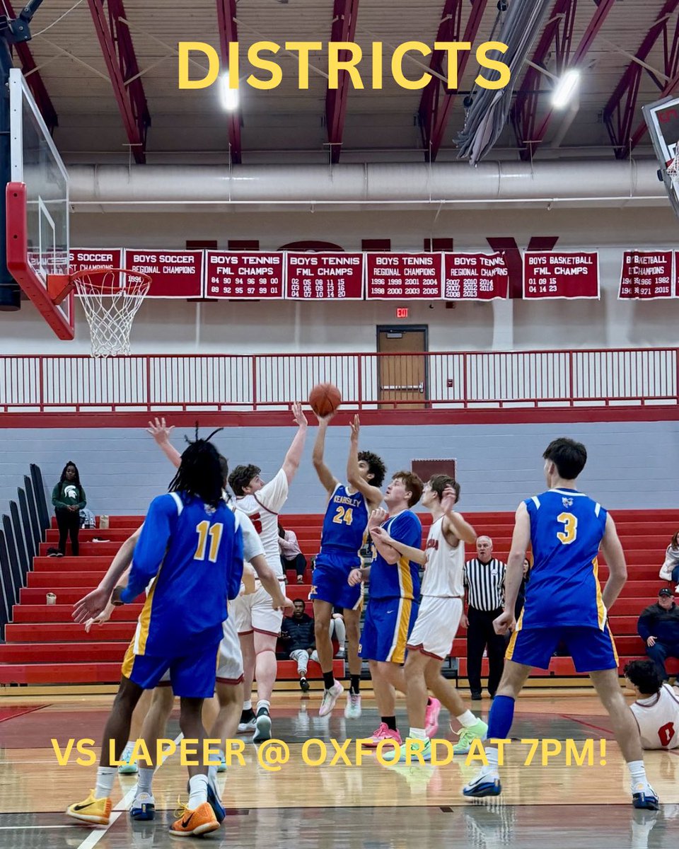 CorkranJoe's tweet photo. District Quarterfinals today vs Lapeer at Oxford 7pm! 🐝 

The winner plays Davison on Wednesday at 7 pm! https://t.co/1yUaB0XX6a
