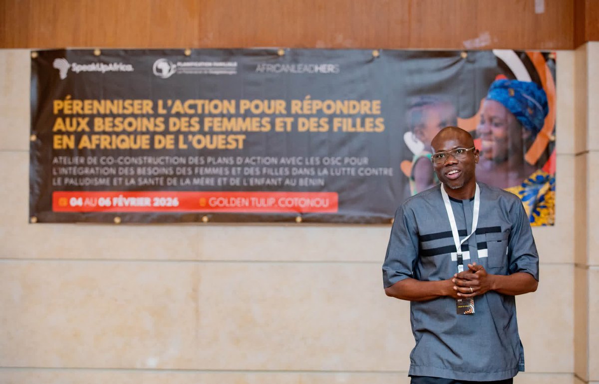FjadAmazones's tweet photo. La FJAD a participé, en tant qu’OSC bénéficiaire, du 04 au 06 Février 2026 à l’atelier de co-construction des plans d’action d’intégration du genre des OSC au Bénin, à l’hôtel Golden Tulip de Cotonou, organisé par @SpeakUpAfrica1 en partenariat avec @POuagaPF. ⤵️
#FJAD #Amazones https://t.co/oTF86vIUpy