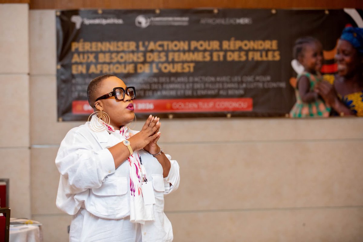 FjadAmazones's tweet photo. La FJAD a participé, en tant qu’OSC bénéficiaire, du 04 au 06 Février 2026 à l’atelier de co-construction des plans d’action d’intégration du genre des OSC au Bénin, à l’hôtel Golden Tulip de Cotonou, organisé par @SpeakUpAfrica1 en partenariat avec @POuagaPF. ⤵️
#FJAD #Amazones https://t.co/oTF86vIUpy
