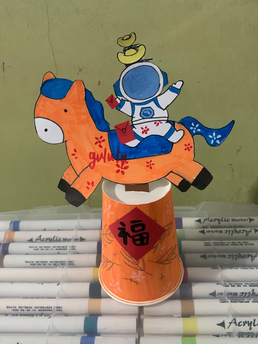0xGuLuLu's tweet photo. Happy Year of the Horse! What better way to celebrate the Year of the Horse than by having our adorable @uplink_xyz mascot Otto ride a gallant steed and race across the plains? 

This is my entry for the fun Lunar New Year DIY contest in the Uplink community. https://t.co/7zQwEarfCy