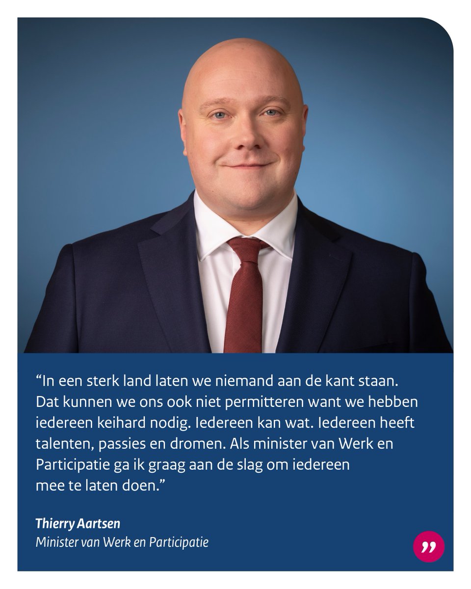 Vandaag beginnen <a href="/MinisterSZW/">Hans Vijlbrief</a> Hans Vijlbrief en <a href="/MinisterWenP/">Thierry Aartsen</a> Thierry Aartsen op het ministerie van Sociale Zaken en Werkgelegenheid. Welkom beiden en heel veel succes!