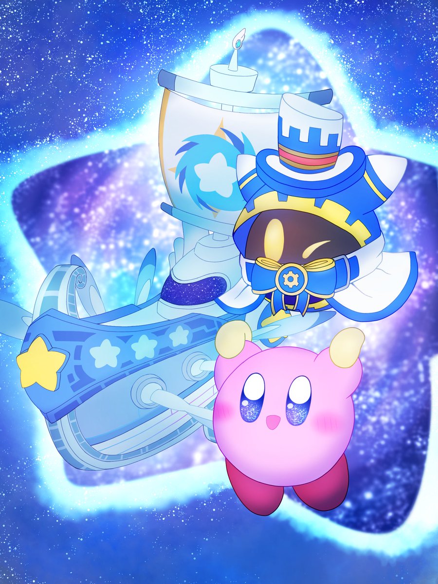 あの異空を超えて、友と
Crossing into the another dimension with friends

Wiiデラ3周年おめでとう🎉
#星のカービィWiiデラックス3周年
#マホロア復活祭2026