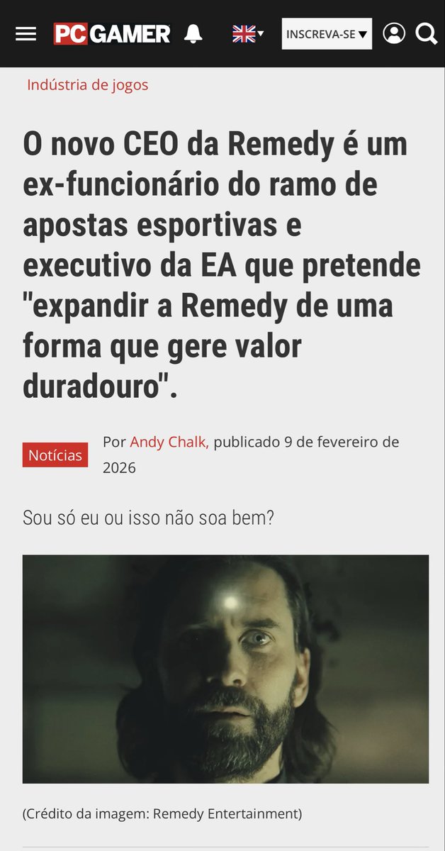 Vocês estão preocupados com a nova CEO do Xbox?! Mas podia ser pior, vejamos a Remedy.