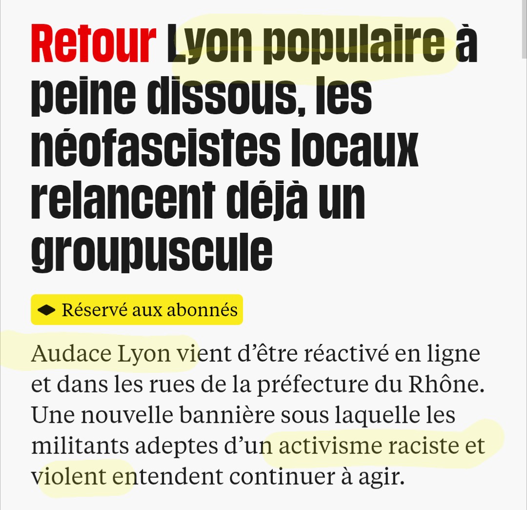 Macron dissous des milices nazies, mais pas Audace Lyon qui a tendu le guet-apens avec Némésis 🤔

Or Audace Lyon, anciennement Lyon Populaire, avait été dissous par Retailleau en 2025

Pourquoi le <a href="/gouvernementFR/">Gouvernement</a> ne parle pas de cette milice ?

S'en sert-il pour attaquer LFI ?