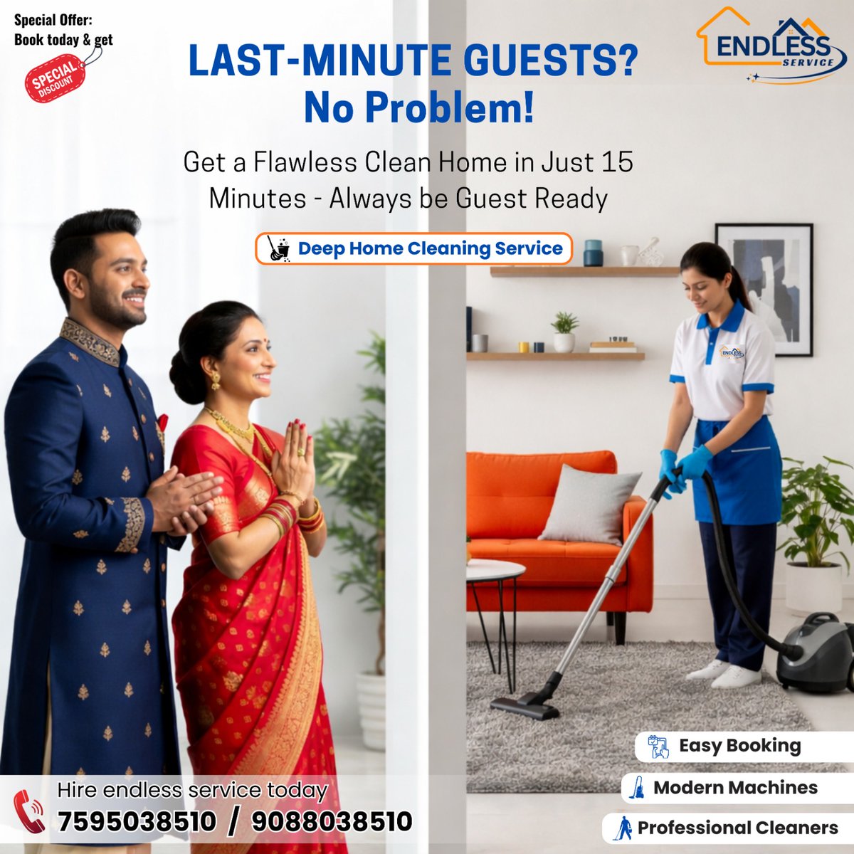 endless_service's tweet photo. Deep cleaning services targeting working individuals.
Is your "endless" to-do list keeping you from relaxing? 🏠✨
Stop spending your weekends scrubbing.
✅ 4.8/5 Star Rated Service
Claim your 10% discount on your first deep clean!
Book Now
7595038510
https://t.co/cTdHBDfYgR https://t.co/XImB6b1w64