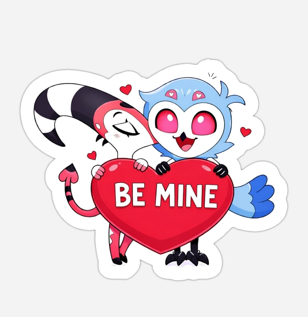 So excited to share Im having these 2 babies made into acrylic keychains and stickers!! ✨️🥰😁 hoping to have them ready to order in a few weeks I will update when they are ready!! 🫶
#HelluvaBoss #HelluvaBossFanart #Stolitz #StolitzMerch #Stolas #Blitzø