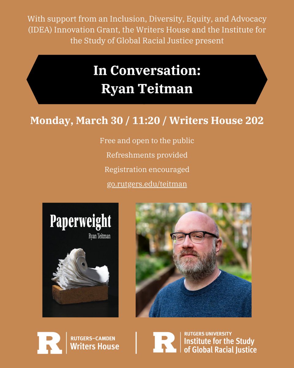 Rutgers Camden Writers House and MFA tweet media