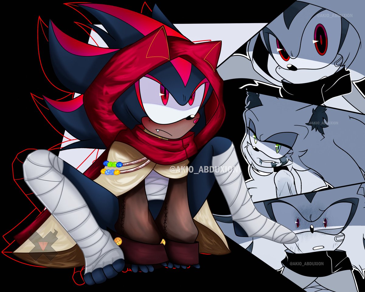Akio_Abduxion's tweet photo. Shadow as Little Red Riding Hood, I loved the concept, Lore's collab made me unconsciously create my own AU.🦔♥️✨
#sonadow #ShadowTheHedgehog #SonicTheHedgehog #shadonic https://t.co/K3ESU5jBtJ