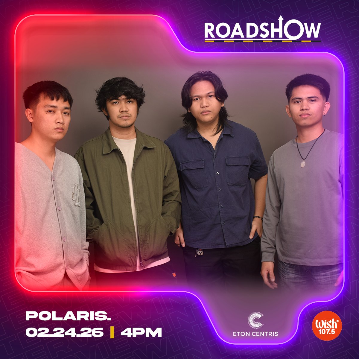 wish1075's tweet photo. Enjoy your Tuesday afternoon by watching the live performances of @arthurmiguelq, @_lovefina, and polaris.!
The Wish 107.5 Bus will be stationed at Eton Centris. https://t.co/LPndtnRjh8