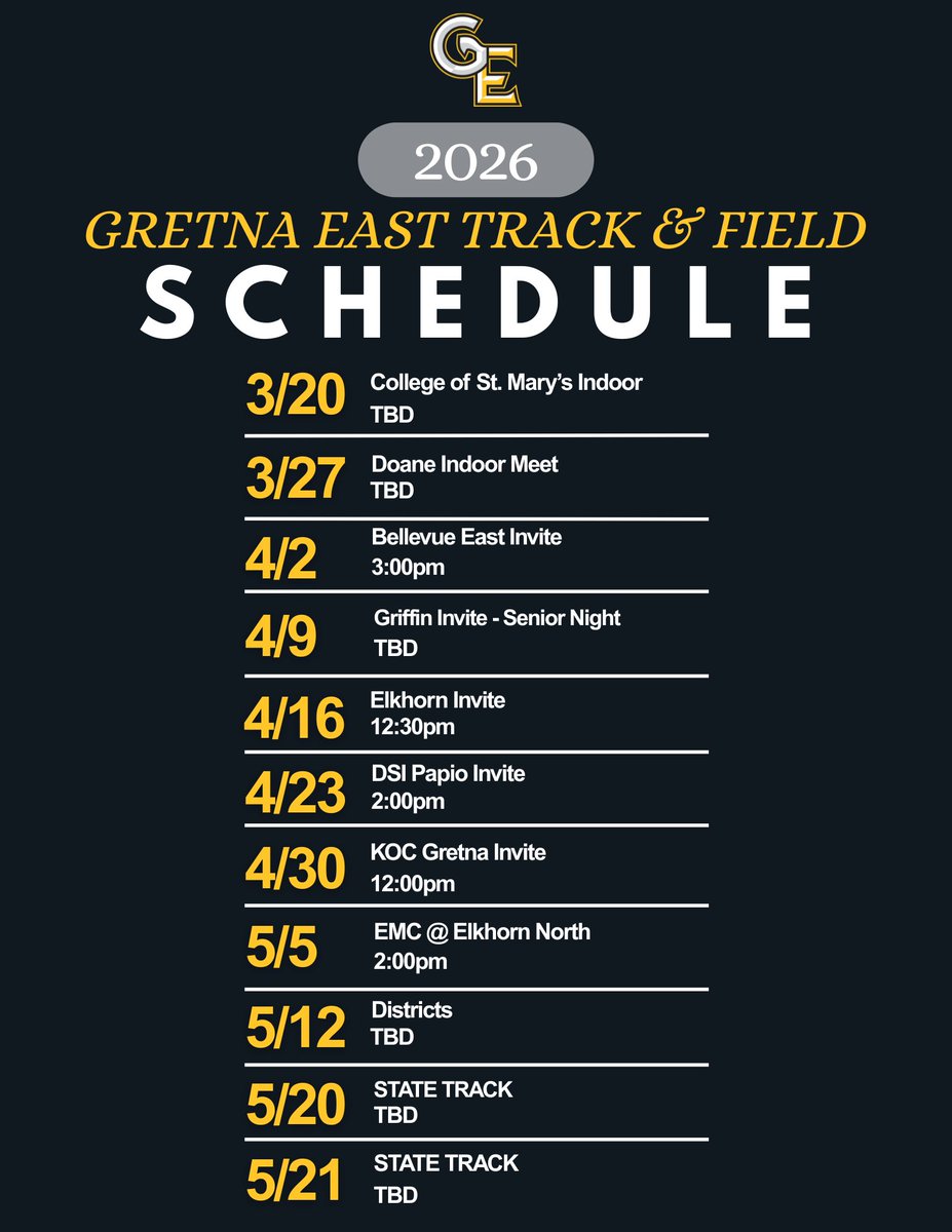 Gretna East Track and Field tweet media
