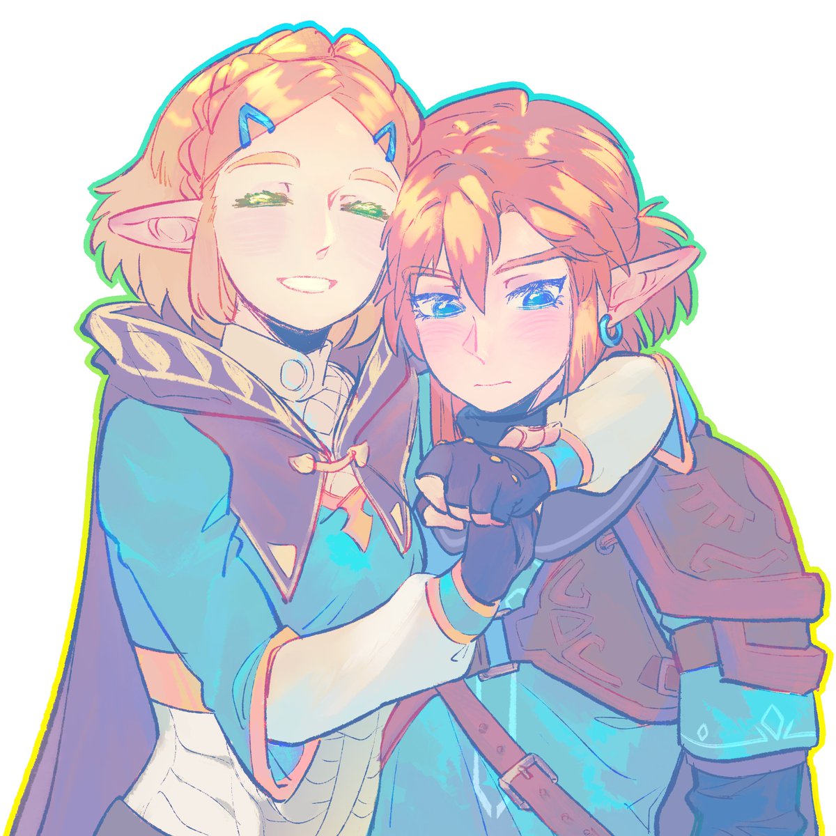 💚💙
修改了一下🥲
#zelink #リンゼル #totk #loz