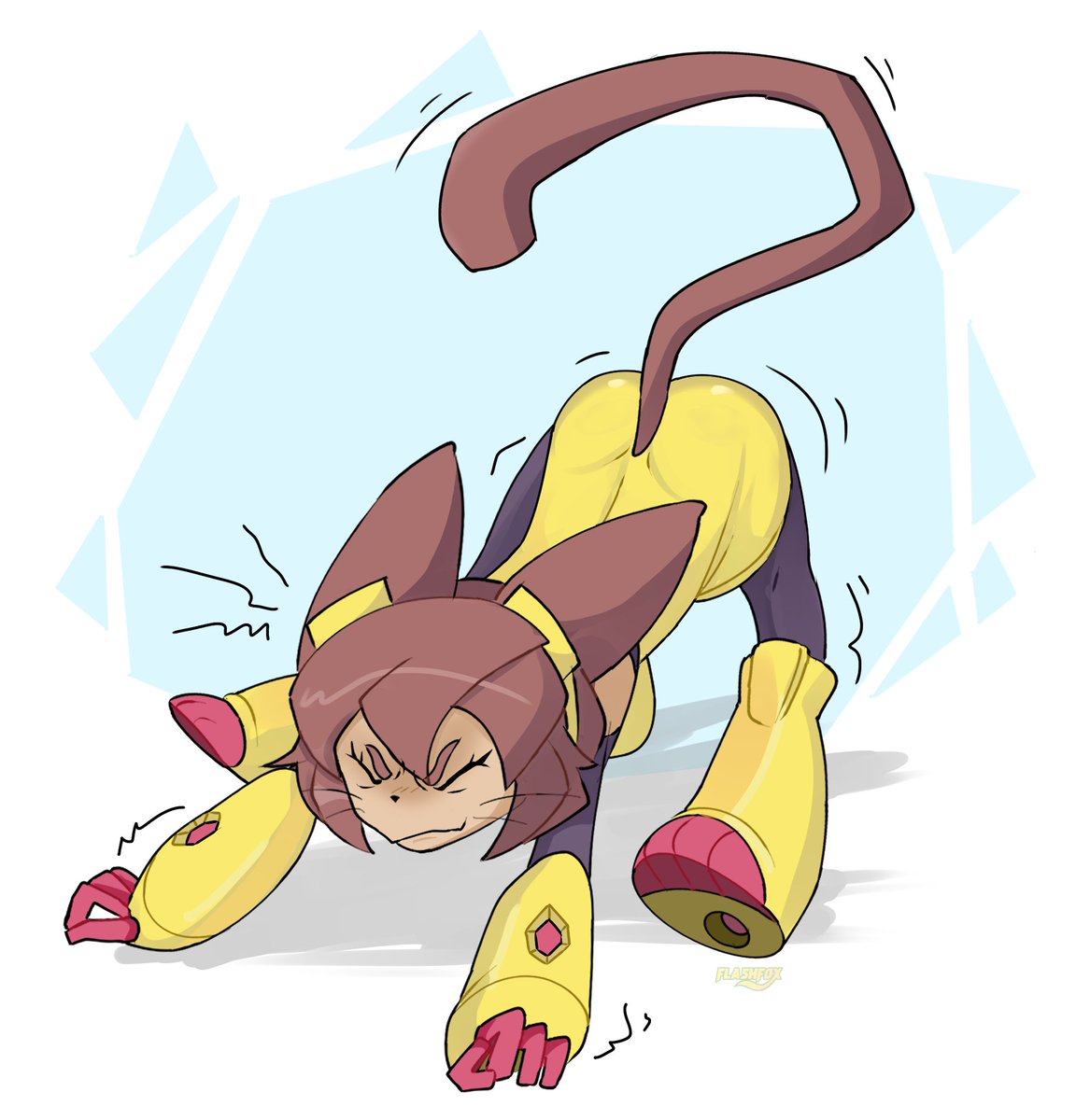 This is how she would probably stretch right?
#gameoverse #kit #fanart