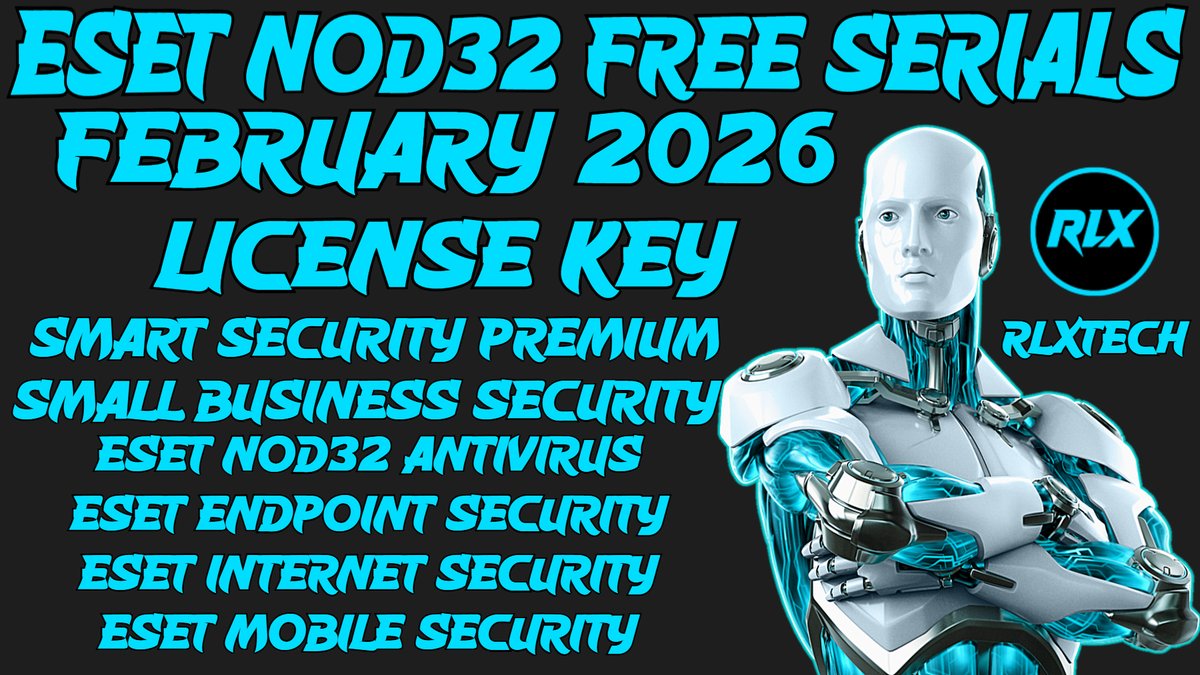 RLXOFF's tweet photo. ⚡️ESET NOD32 FREE License KEY 🔥 February 2026 🎁
🔑 Serial KEY 👉 https://t.co/LUsh0NxU6J

🔐 ESET HOME Security Premium ✔️
🔐 ESET HOME Security Essential  ✔️
🔐 ESET Small Business Security ✔️
🔐 ESET Advanced Security ✔️

🔐 Premium VPN 👉 https://t.co/thj2d8YHTL https://t.co/ZbjGYEGGMA