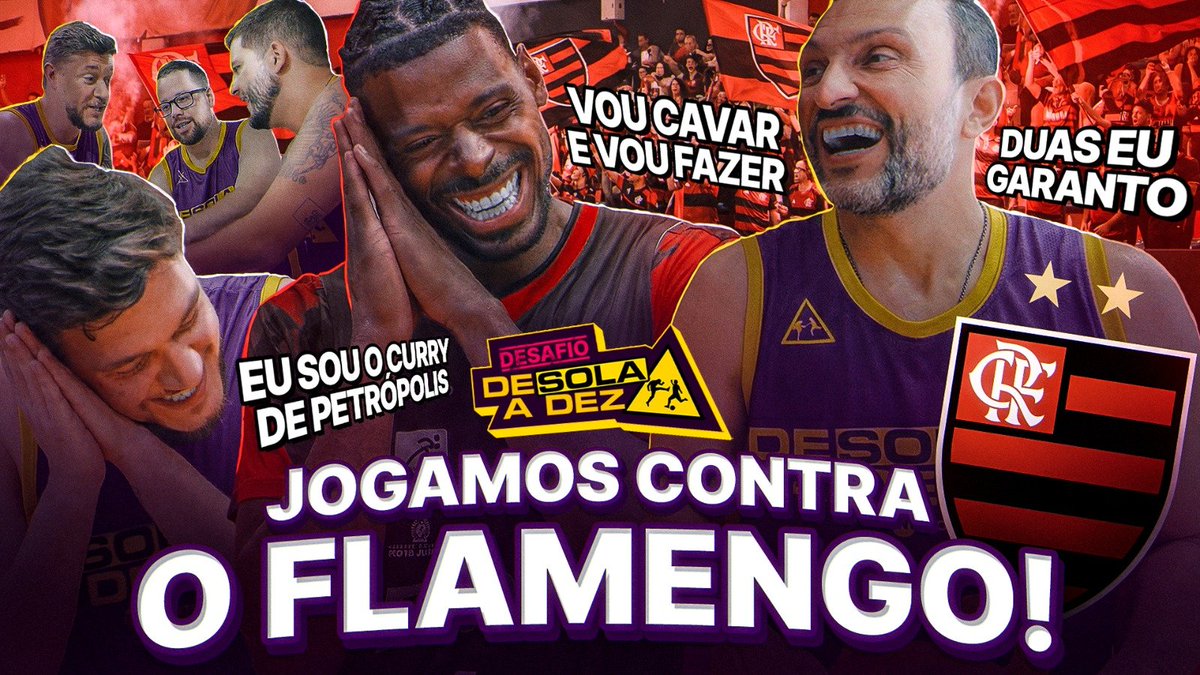 FINALMENTE SAIU!!!!

Está no ar o Desafio De Sola a Dez e, no primeiro episódio, nós jogamos basquete contra o time do flamengo

tô MUITO animado com esse novo programa e pelos vídeos que vêm pela frente!

contamos com a audiência de vocês🖤

youtu.be/9wc7HlCfaIE