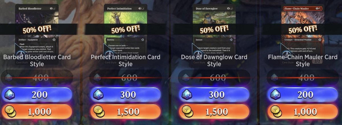 Here are the #MTGArena Daily Deals for today! #MTG #MTGA #ARENASTYLES ⁦<a href="/MTG_Arena/">MTG Arena</a>⁩