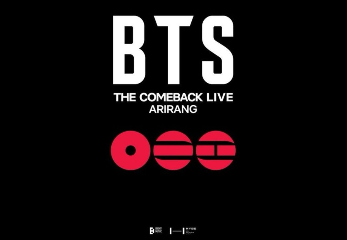 BTSDailyChile's tweet photo. ARMY,

En vista de la confusión que existe sobre las distintas transmisiones y presentaciones de BTS, les dejamos la información ordenada:

📍 21 de marzo
BTS COMEBACK LIVE: ARIRANG
Se realizará en la Plaza Gwanghwamun, en Seúl.
Será transmitido en vivo a nivel mundial a través de Netflix.
Las entradas para asistir presencialmente fueron gratuitas y se pudieron adquirir el día de hoy.

🎬 11 de abril
Transmisión en cines de todo el mundo del segundo concierto de la gira BTS World Tour ARIRANG en Goyang, Seúl.

🎬 18 de abril
Transmisión en cines de BTS World Tour ARIRANG en Tokio, Japón.

💻 Transmisión online vía Weverse (con pago)
Los conciertos en Goyang, Seúl, de los días 9, 11 y 12 de abril podrán verse en vivo y en directo a través de Weverse.

Se podrá adquirir acceso para una fecha específica o para varias.
Esta modalidad es pagada.

Revisen cada fecha y formato (evento gratuito en plaza, transmisión por Netflix, funciones en cines y streaming pagado en Weverse) para evitar confusiones.

⚠️ Nota: El primer concierto de la gira solo podrá verse en vivo y en directo mediante la transmisión pagada en Weverse.

#BTS_ARIRANG