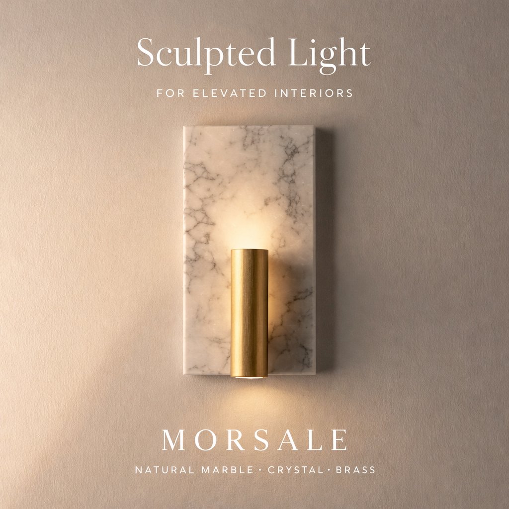 MorsaleLighting's tweet photo. Luxury isn’t loud. It’s intentional.

Natural marble. Brushed brass. Sculpted light.

Elevate your space with statement lighting by Morsale. ✨

Shop now → https://t.co/ZvYxKBBiwW

#LuxuryLighting #InteriorDesign https://t.co/zCq2W4GC91