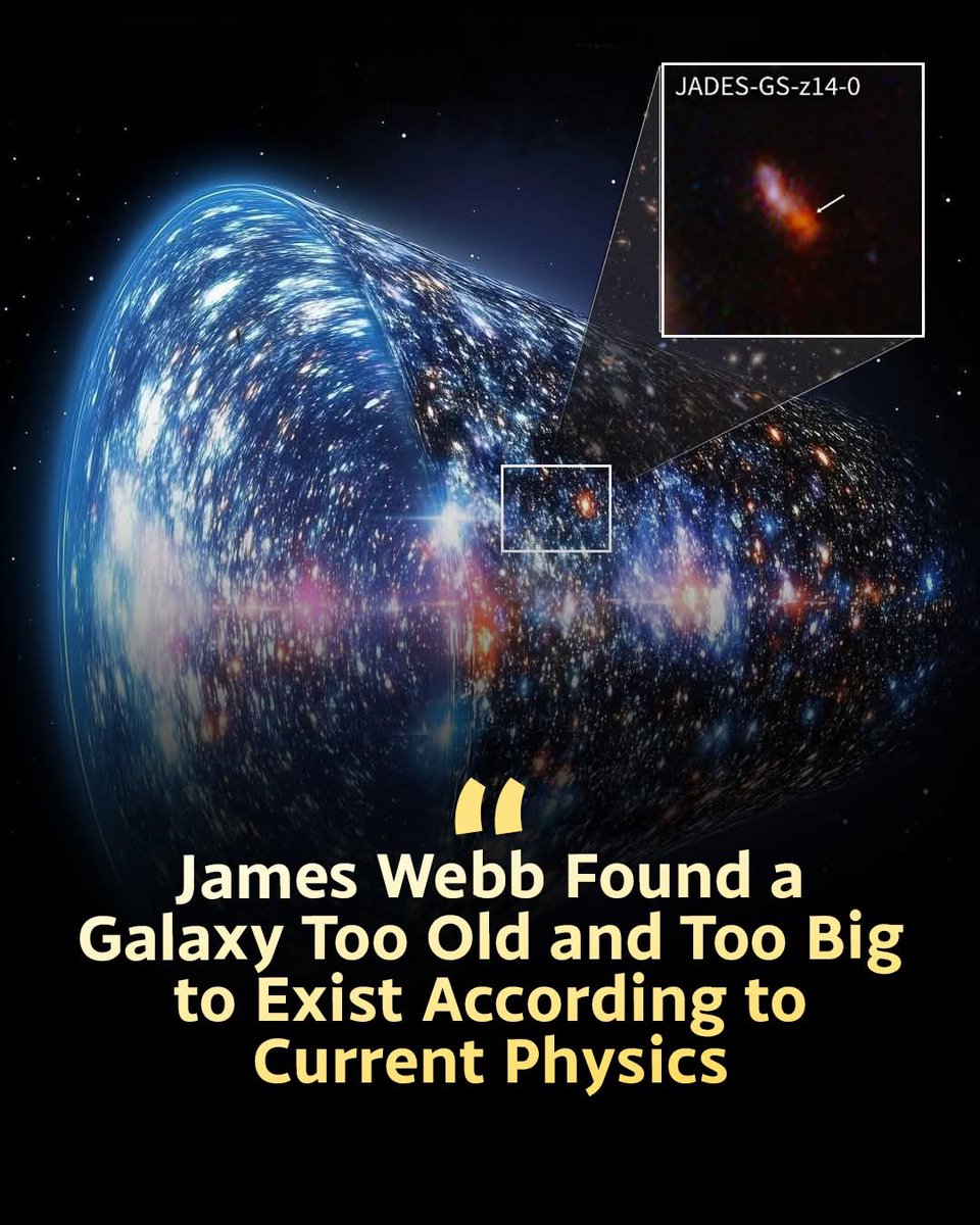🚨 This galaxy shouldn't be here. JWST spotted “ZF-UDS-7329” fully