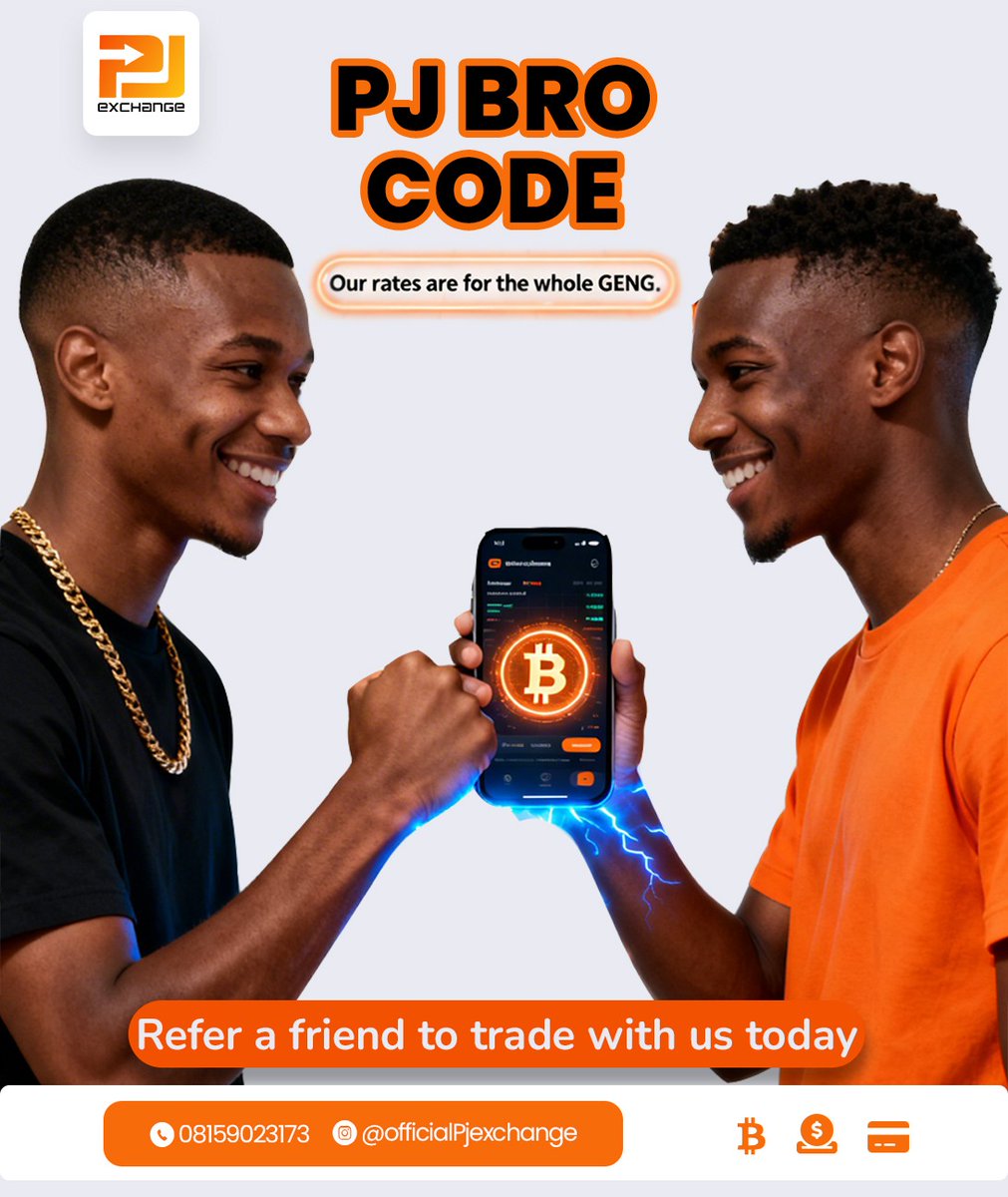 Our hot rates are served for the whole GENG this week!

Refer a friend to trade with us today. 
.
.
.
.
.
.
#officialpjexchange #tradewithpj #cryptotrading #cryptotradinginnigeria