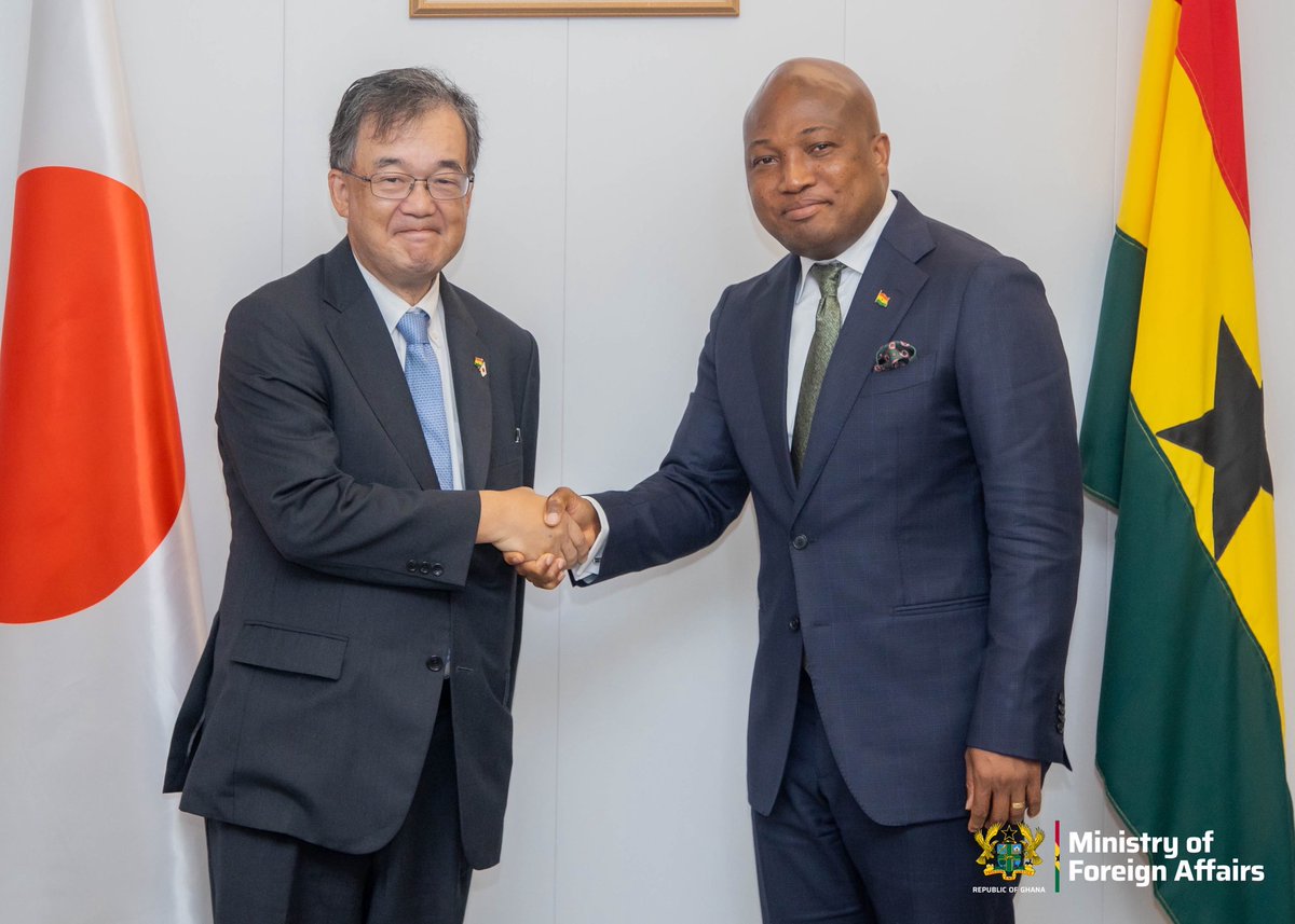 S_OkudzetoAblak's tweet image. Ghana and Japan today signed a US$20 million grant facility to improve health delivery in selected hospitals in the Northern Region. 

Japanese Ambassador to Ghana H. E. Hiroshi Yoshimoto and I signed the exchange of notes at the Ministry of Foreign Affairs. 

Access to quality