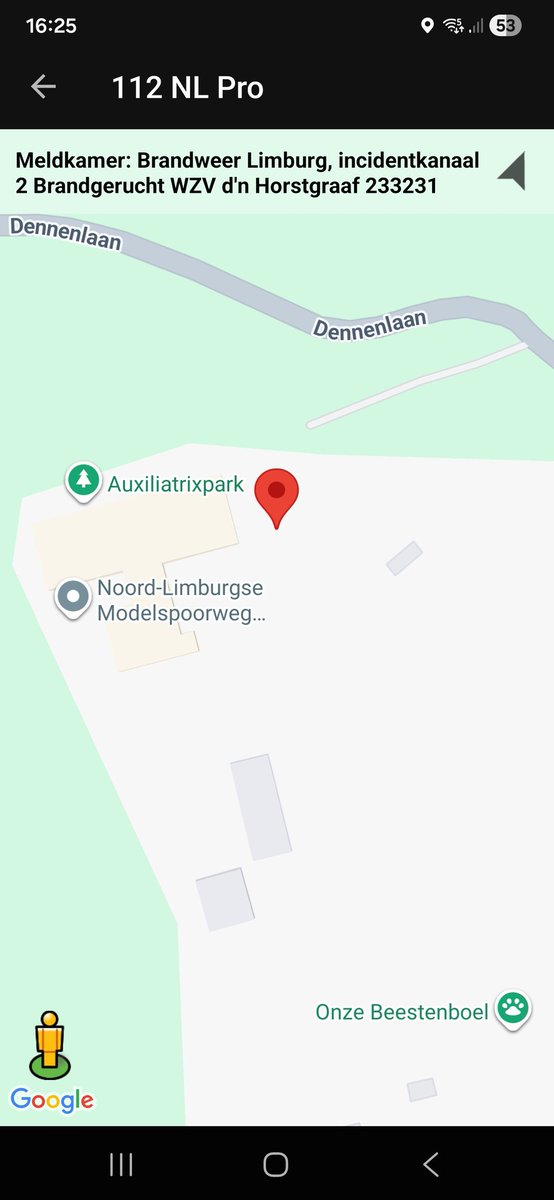 Brandgerucht bij WZV D'n Horstgraaf, Venlo