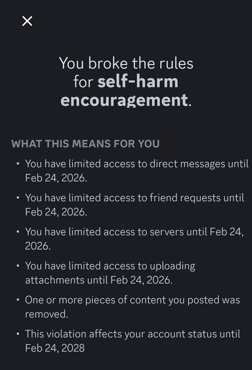 Twitters officially gay. From over a year ago. And they're just now telling me. I have two offenses against my account because they failed to tell me over a year ago. I cannot post in servers or talk to anyone until tomorrow. This is fucking gay as shit. Holy fuck