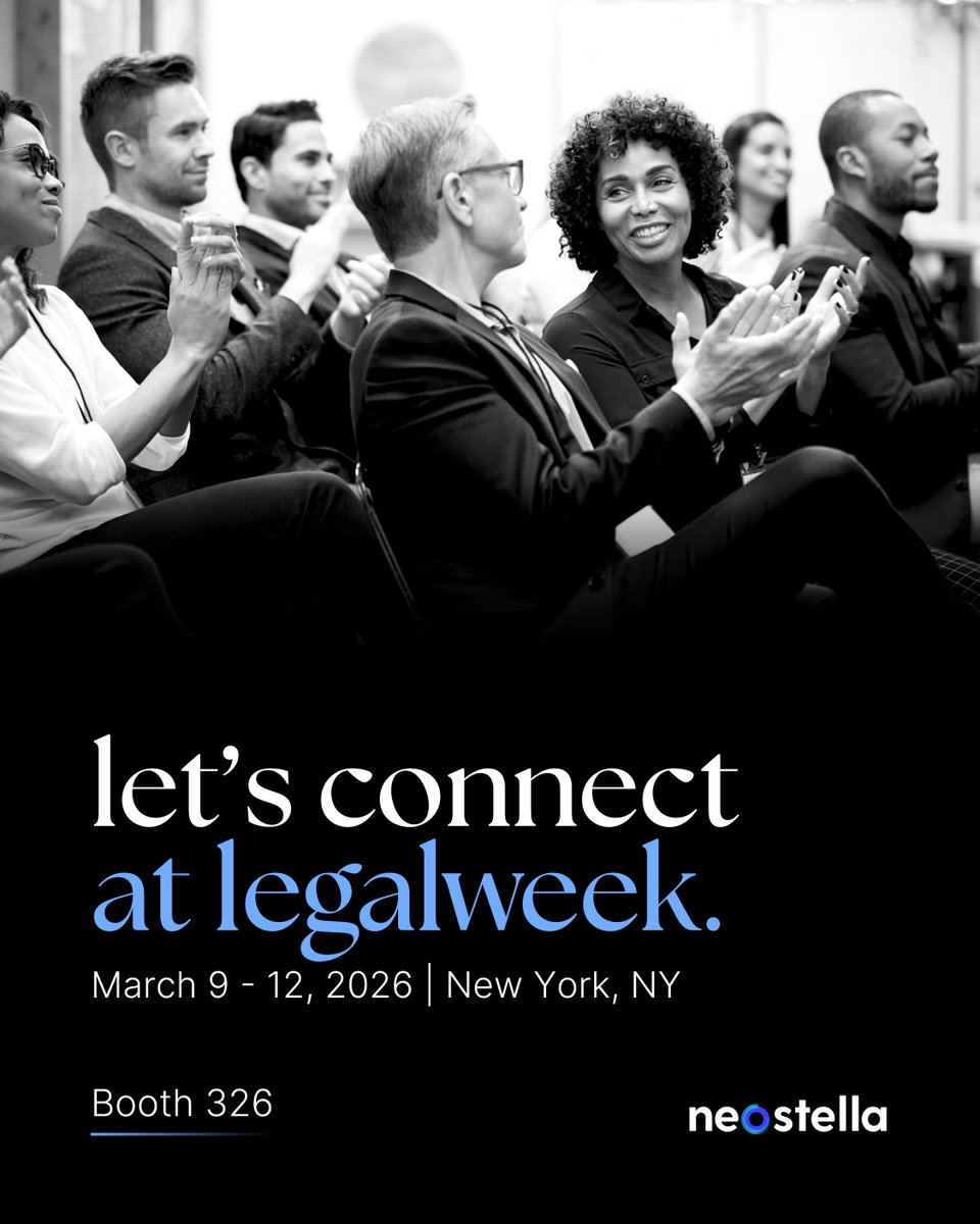 See you at Legalweek!

We’re excited to step away from the screens and have real conversations about the work behind the work.

If you’ll be there, come say hi. 
 #Legalweek2026 #LegalConference #LawTech #LegalInnovation