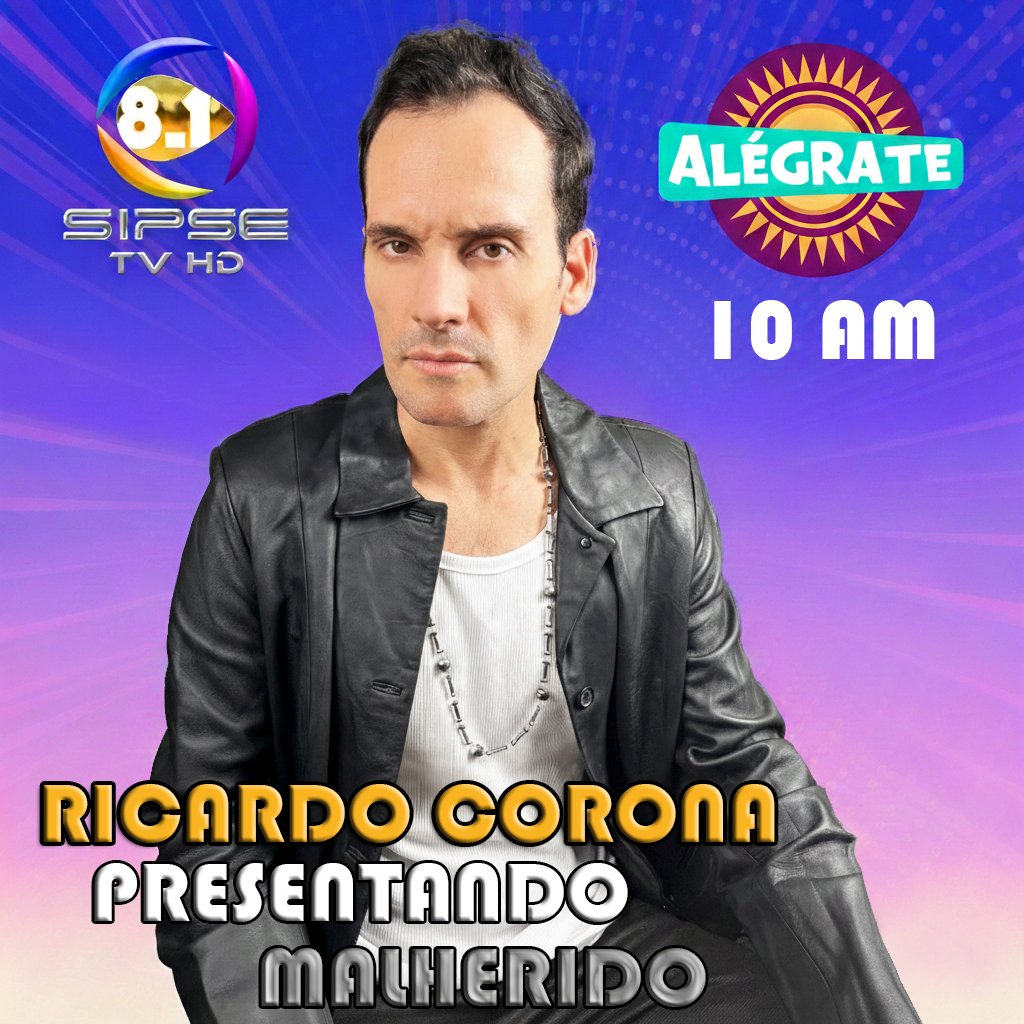 Nos vemos hoy en #alegrate por #sipsecanal 8.1 📺🎤